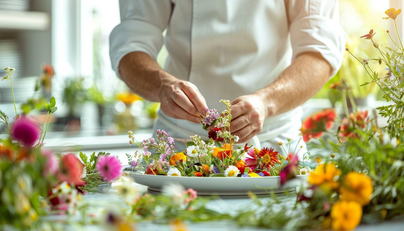 Cocina con flores, la belleza también se come